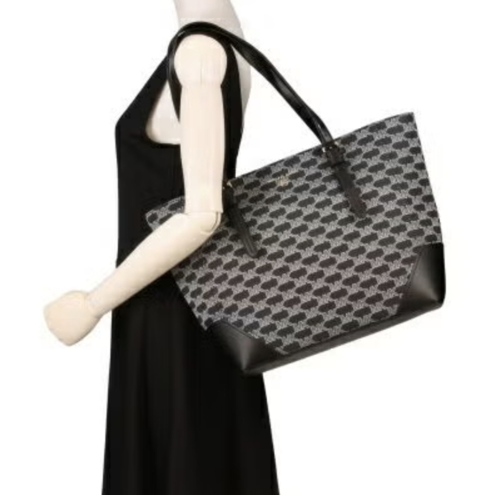 Michael Kors Aria Logo Large Black Tote - Picture 10 of 12